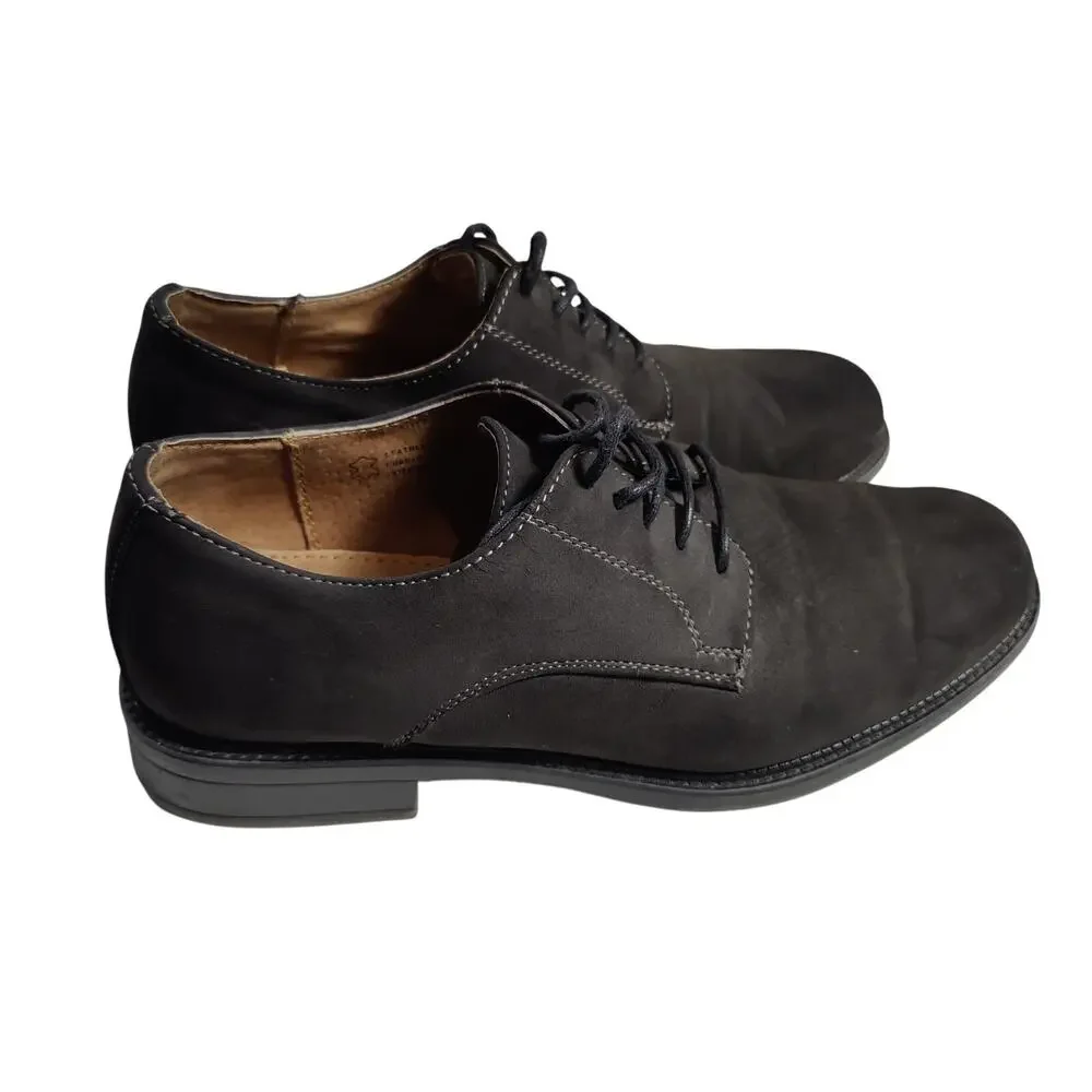 Dexter Comfort Men's Sz 8 Grey Suede Oxford Lace Up Shoes Office Dressy